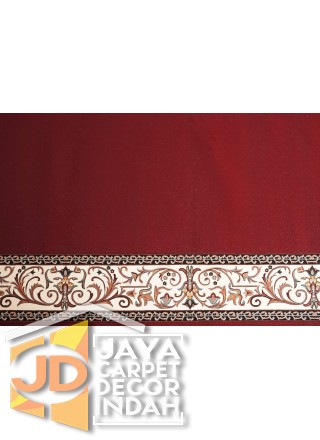 Karpet Sajadah Solomon Farangi Red Plain Motif Polos 120x600, 120x1200, 120x1800, 120x2400